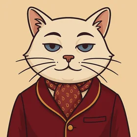 Lord Grimalkin, an illustrated aristocratic cat