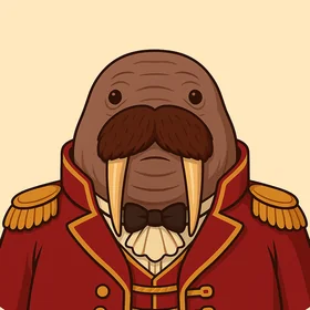 The Great Moltini, an illustrated operatic walrus