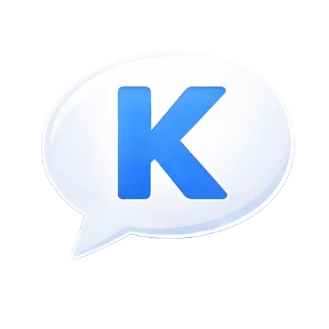 Kam, the speech-bubble mascot of Kammunicate